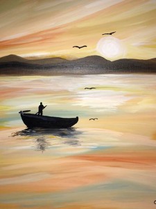 Boating-At-Sunset